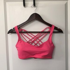 Lululemon Free to Be Bra in pink size 8